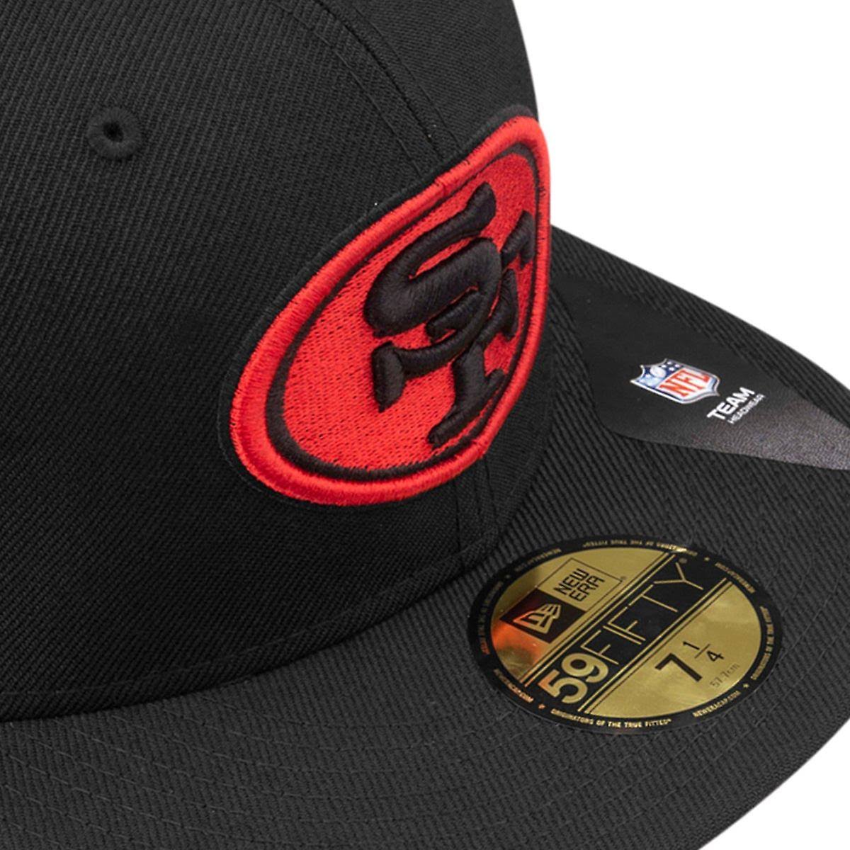 Black Red San Francisco 49ers Fitted Hat E1468