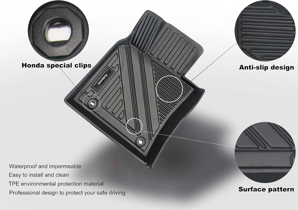 Black Rubber Floor Mats and Cargo Liner for Toyota Camry A3965