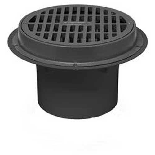 4x22 PVC Sediment Drain with Cast Iron Grate I794