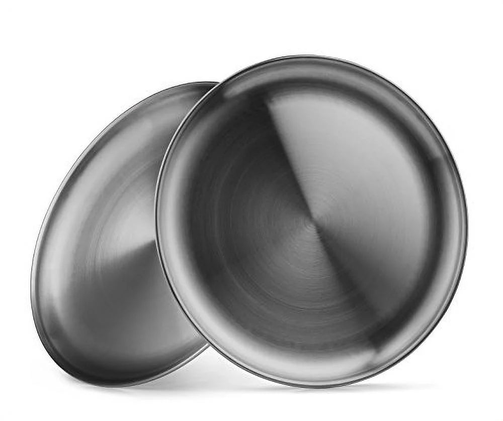 18/8 Stainless Steel 9 Inch Dinner Plates (2 Pack) J6809