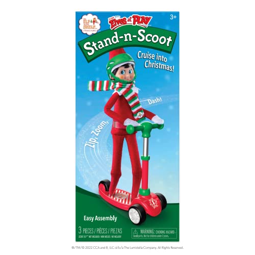 Box Set with Scout Elf Boy (Blue Eyed) and Stand-N-Scoot Elves at Play Accessory (Multi-Item Bundle) L1835