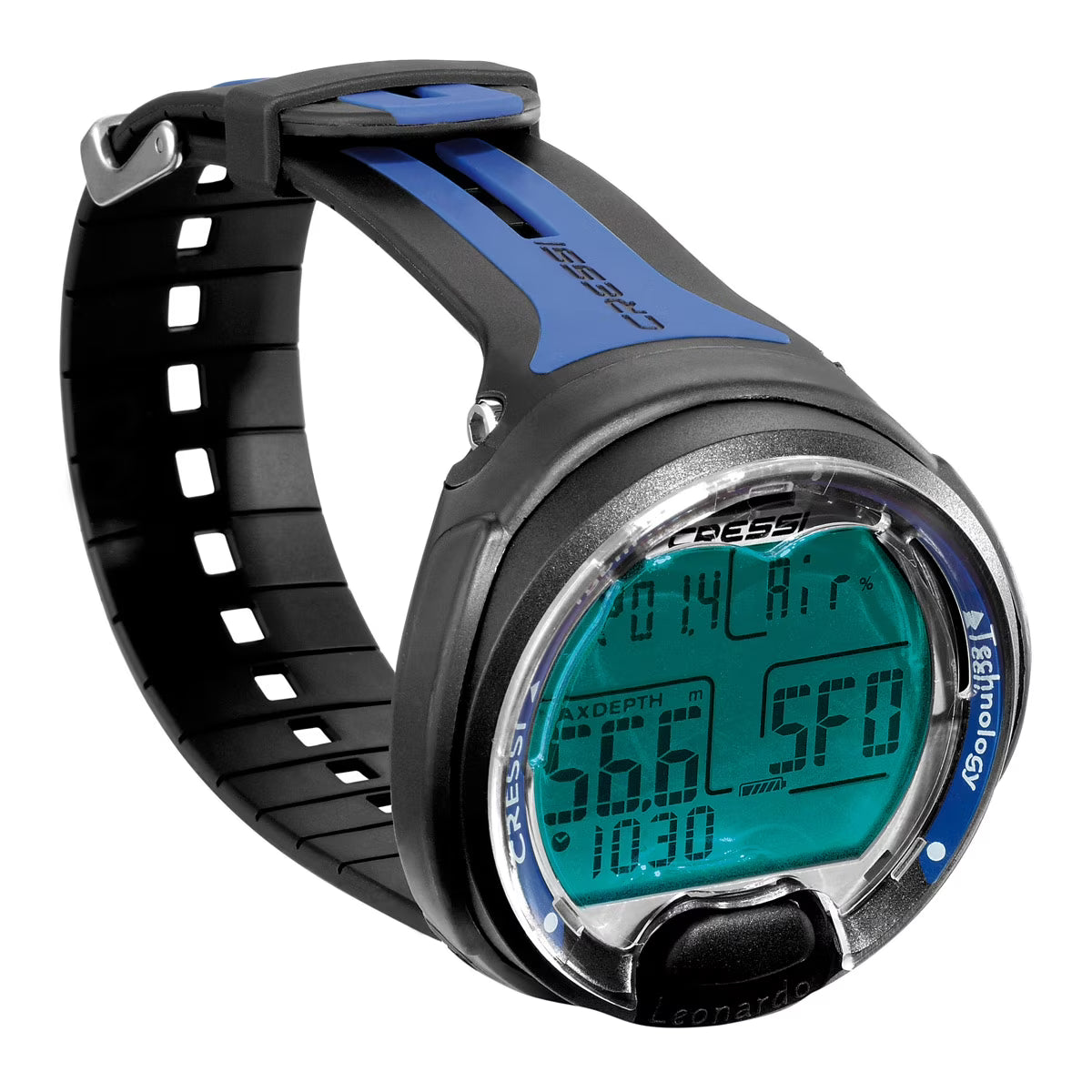 Blue and Black Wrist Diving Computer Y300