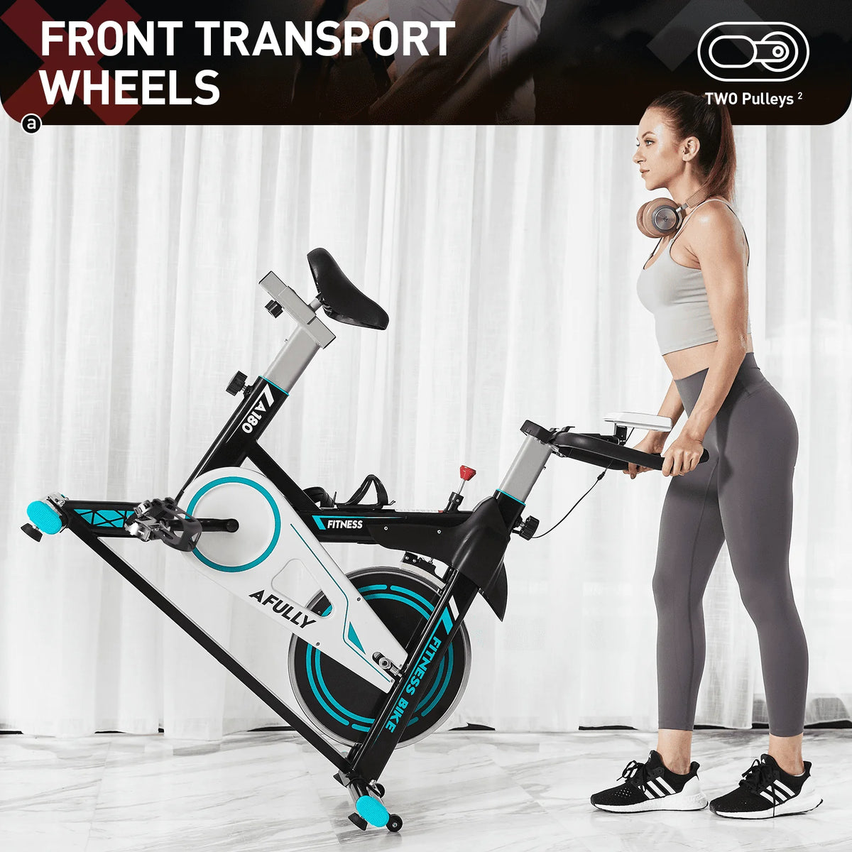 Indoor Cycling Exercise Bike Belt Drive Q766