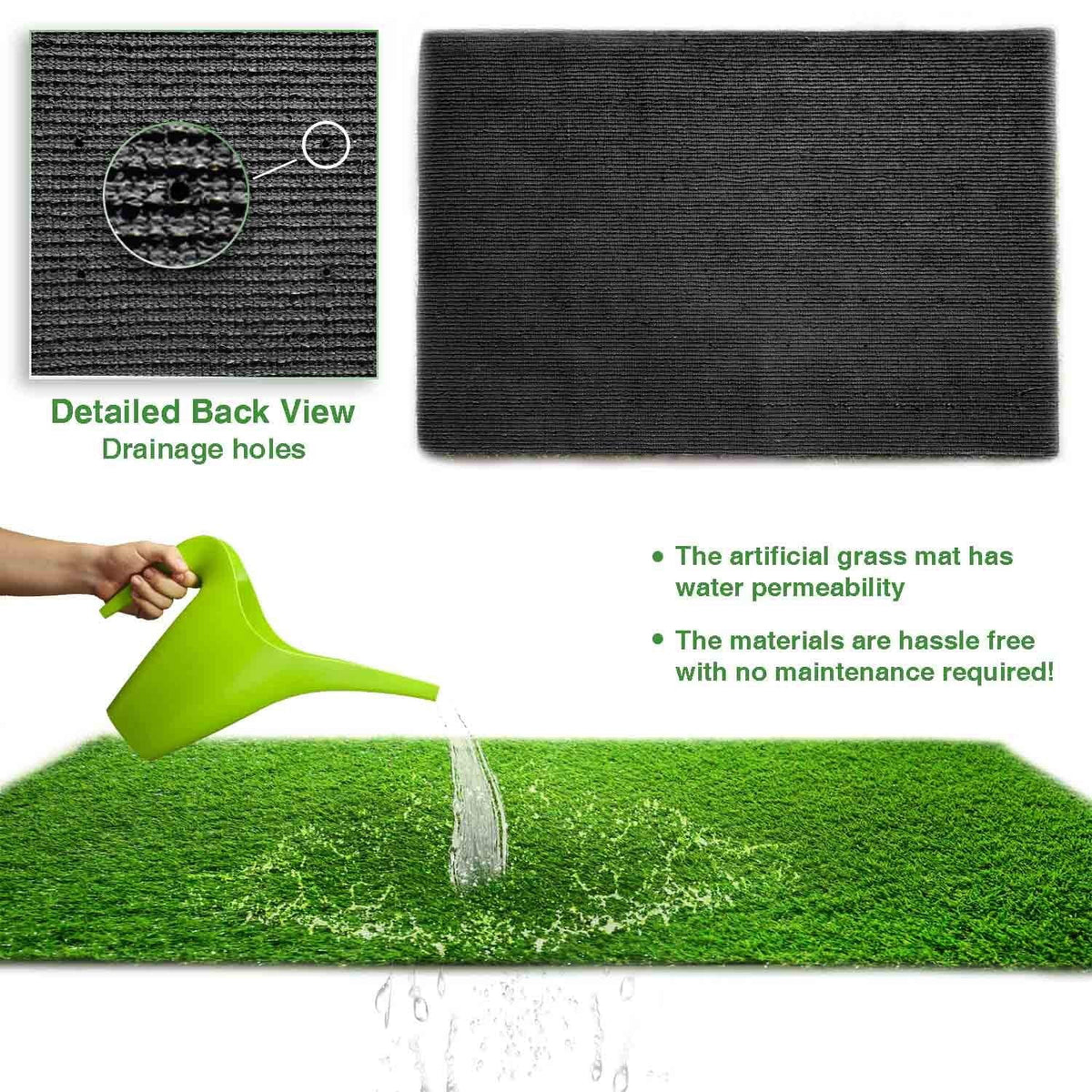 6.5'x10' Artificial Grass Synthetic Turf Indoor/Outdoor Area Rug F303247