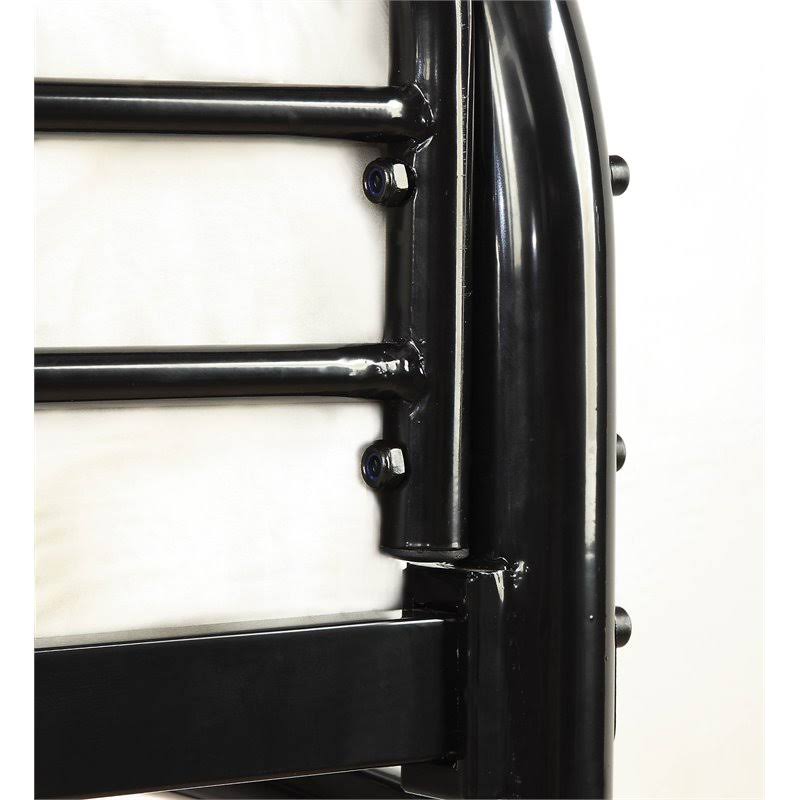Black Metal Twin Over Futon Bunk Bed W934303