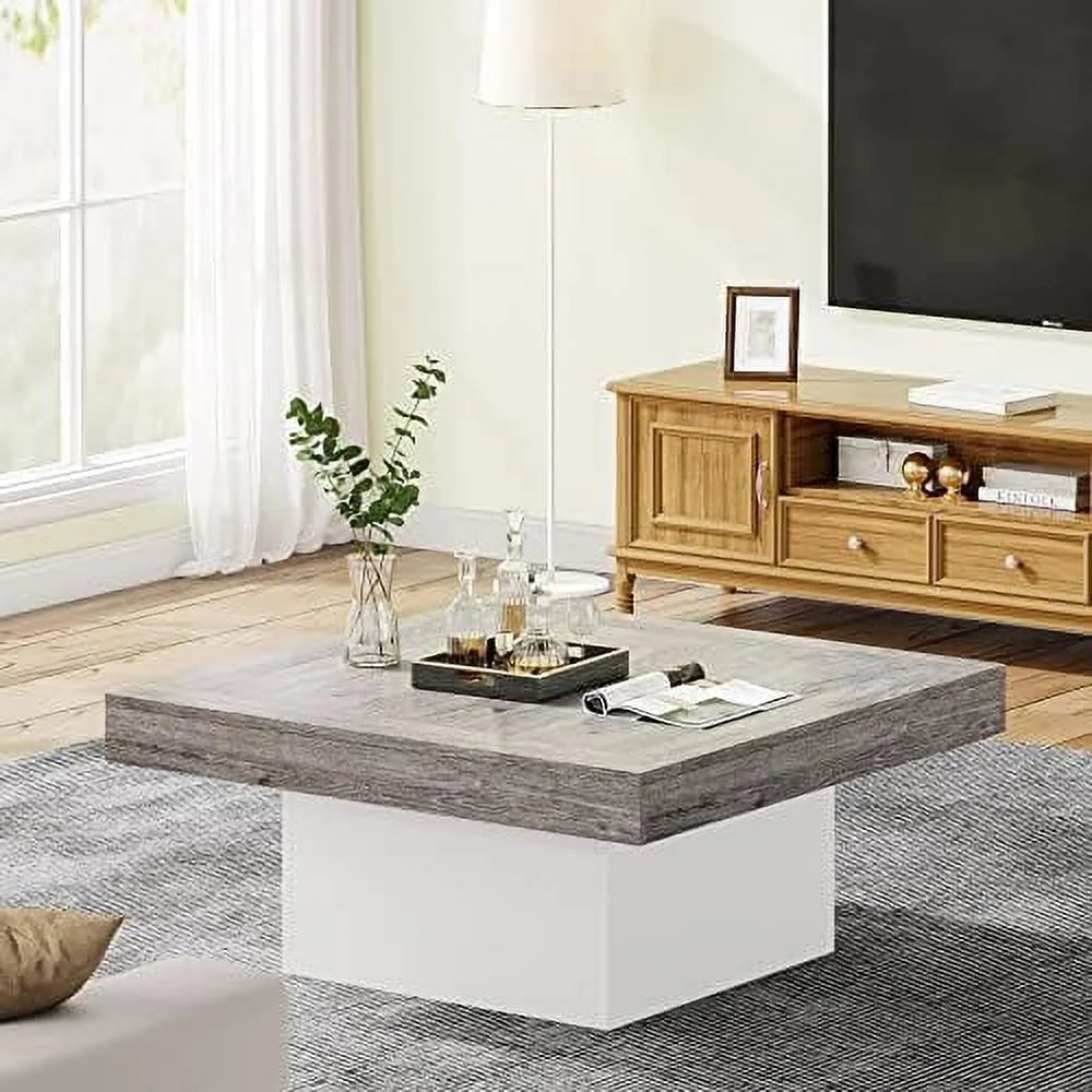 Square LED Engineered Wood Coffee Table B8980