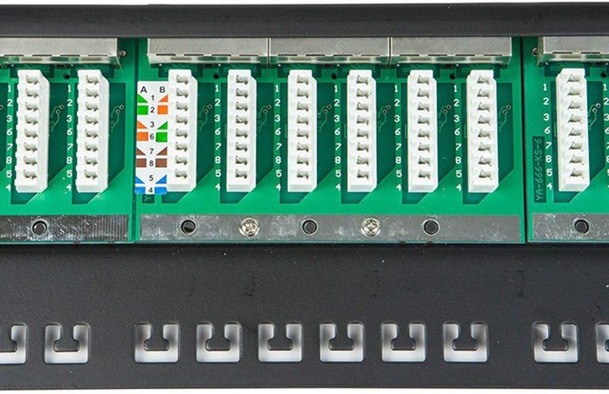 24 Ports 19 Inch Cat6A Patch Panel H75414