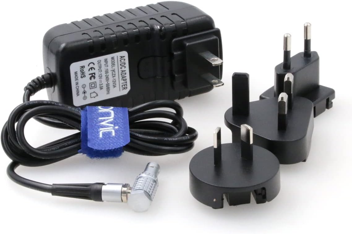 Right Angle 2 Pin to AC Power Adapter Cable with US EU Plugs O506