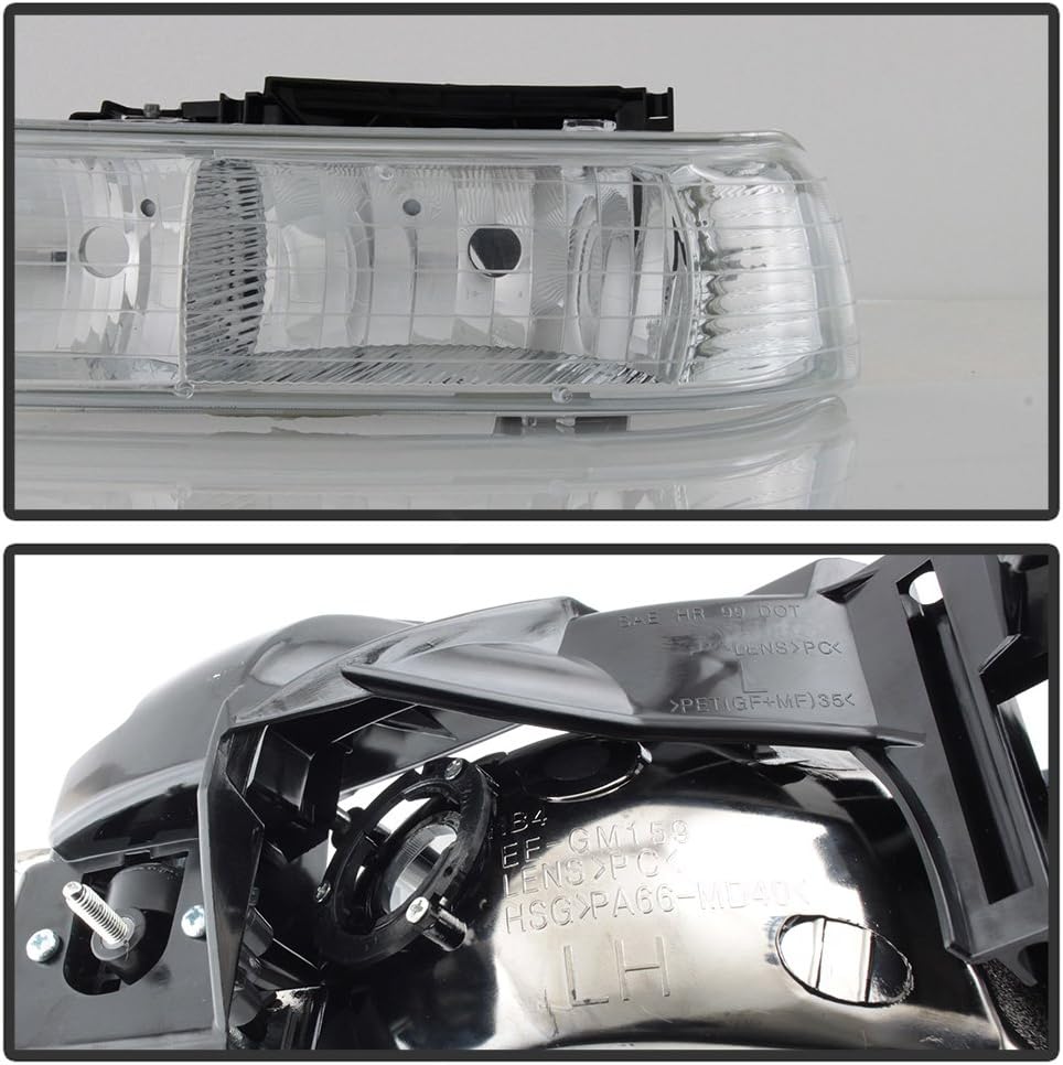 Clear Headlights with Amber Reflector U8364