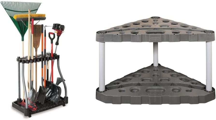 Deluxe Tool Tower, Black, Holds 40 Tools, FastTrack Vertical Bike Hook, Holds up to 50 Pounds, Pack of 2 H33593
