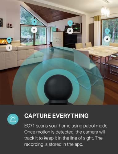 Indoor Pan/Tilt Smart Security Camera 1080p HD Night Vision White R73757