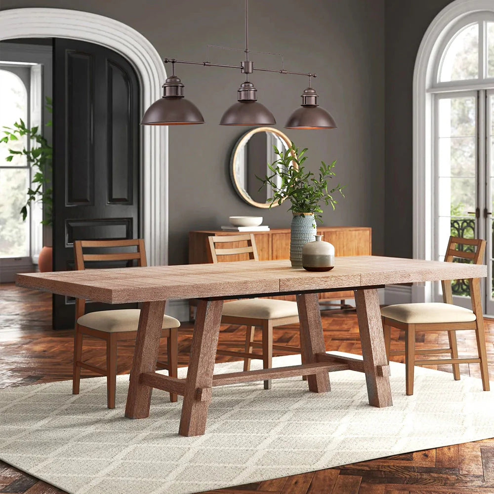 3-Light Kitchen Island Linear Industrial Pendant G155745