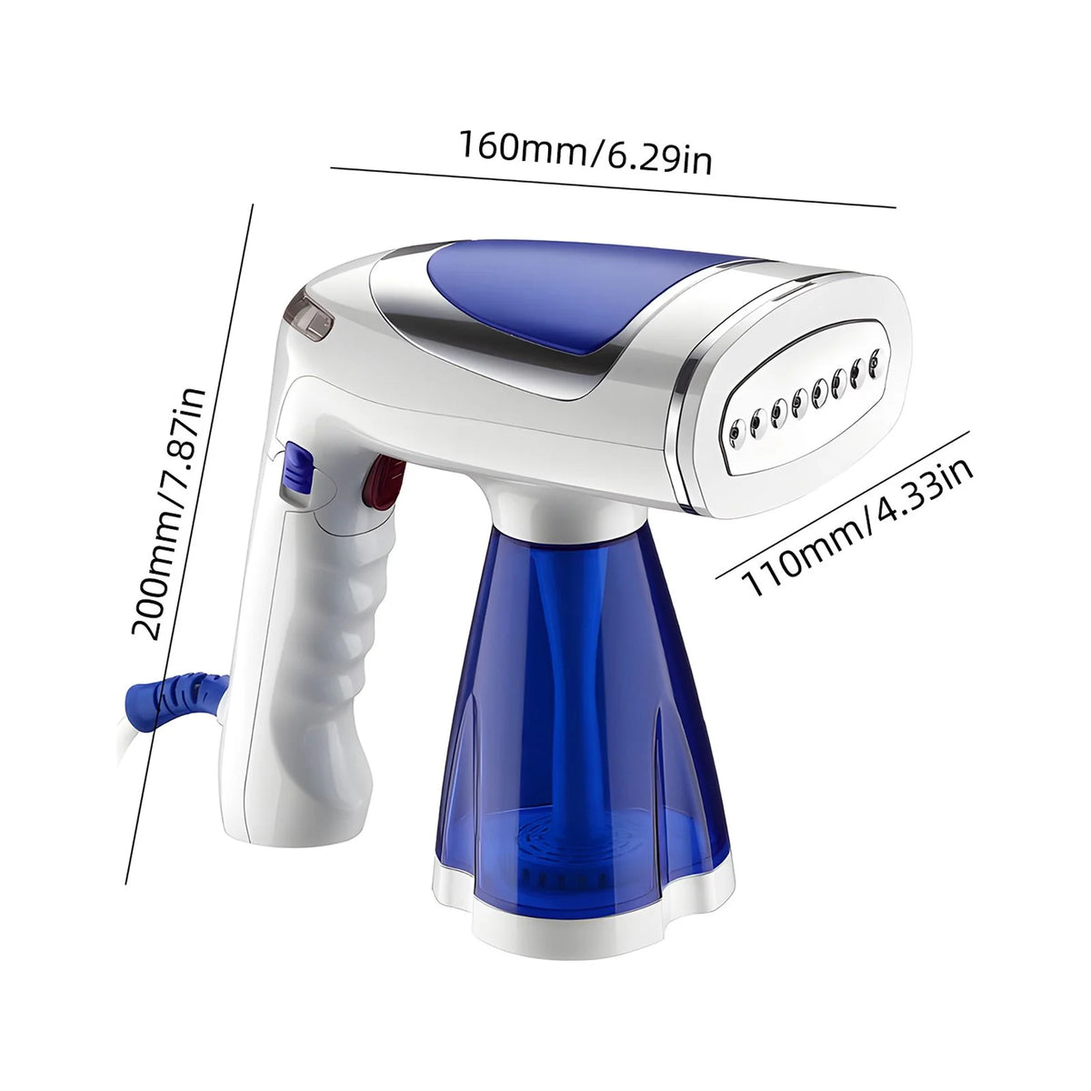 1600W Foldable Handheld Fabric Steamer 8.5oz O11844