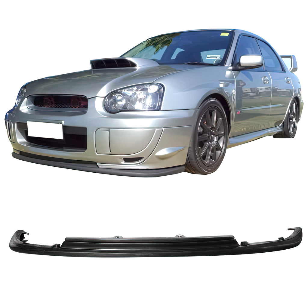 Front Bumper Lip Unpainted Black PU Polyurethane Air Dam Chin Spoiler Splitter V6661