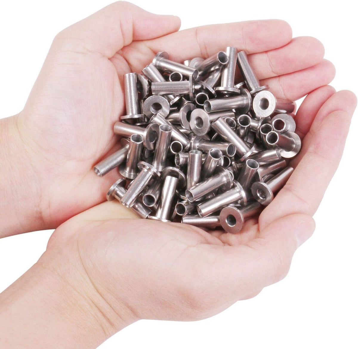 120 Pack Stainless Steel Protector Sleeves for Deck Cable Railing M38276