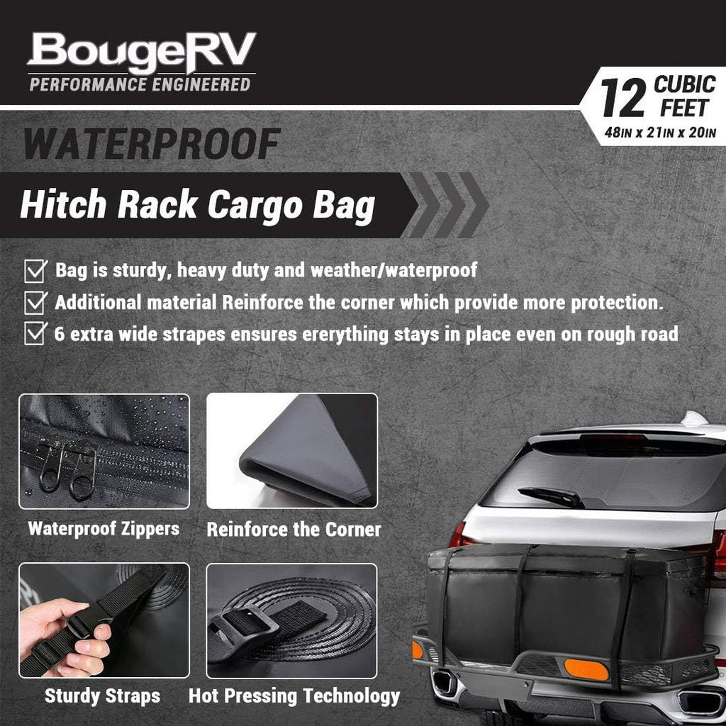 Waterproof Hitch Cargo Carrier Bag (48'' L x 20'' W x 22'' H) Q982886