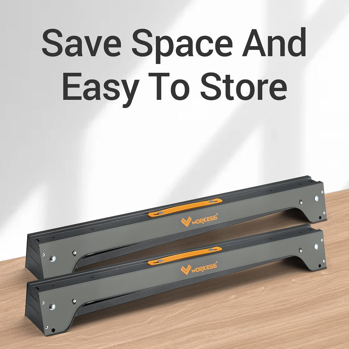 Sawhorse 2 Pack Portable Folding Heavy Duty 1100 LBS Weight Capacity G572