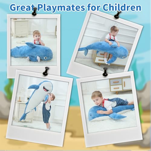 47 inch 3.1lb Shark Stuffed Animal Plush Toy N93061