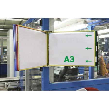 A3 Size Landscape Wall Display Unit with 10 Display Pockets Z354