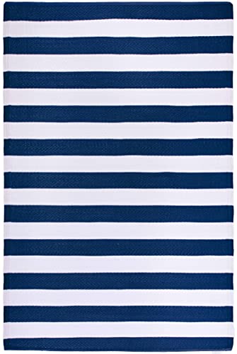 Teal & White 9 x 12 ft Waterproof Reversible Outdoor Camping Rug D55050