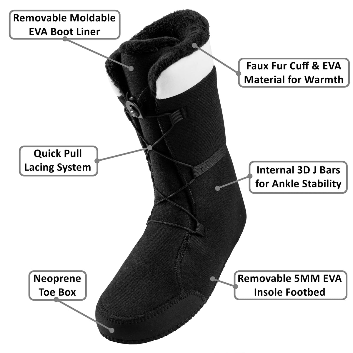 Mens Snowboard Boots T2688
