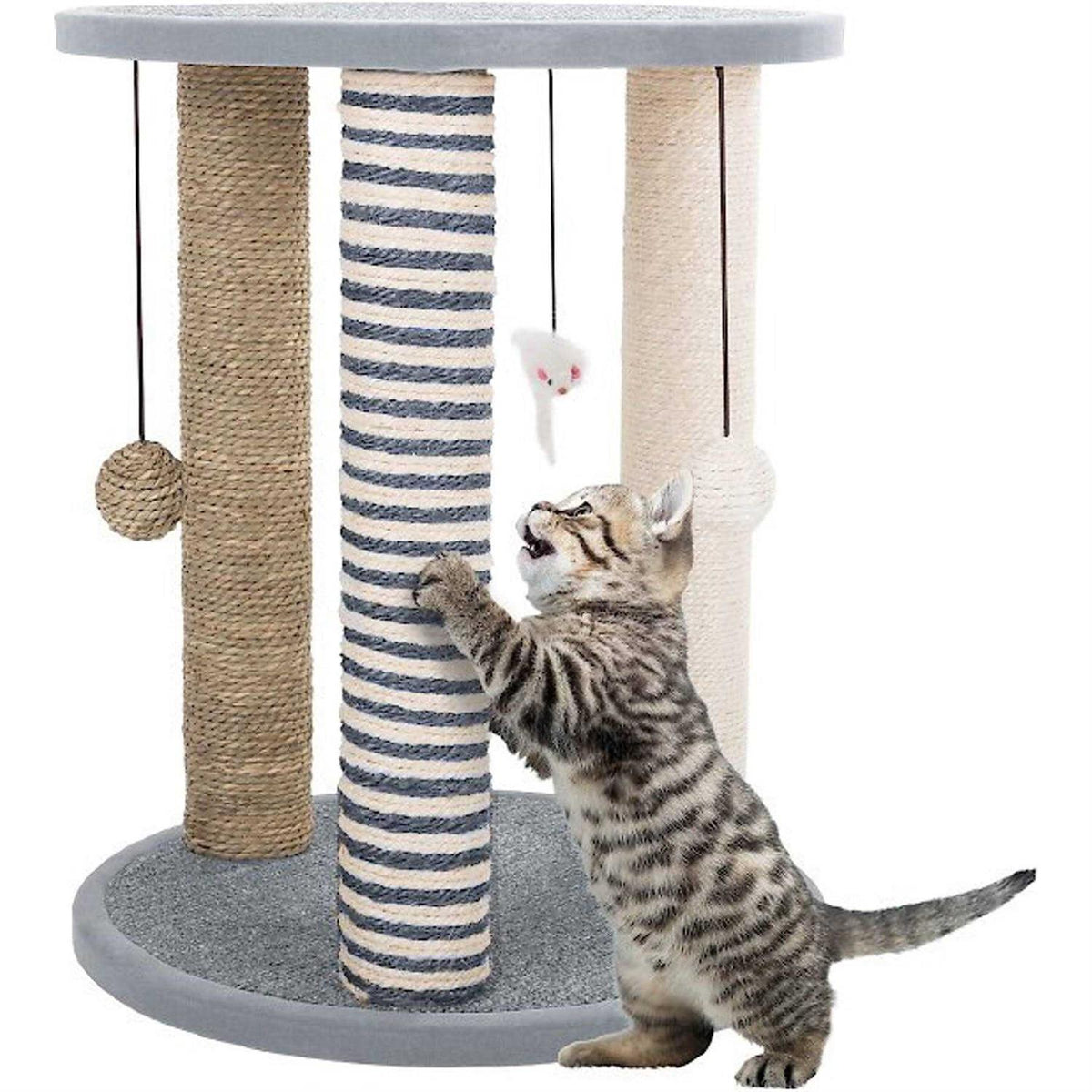 Cat Scratching Post with Toys A1297