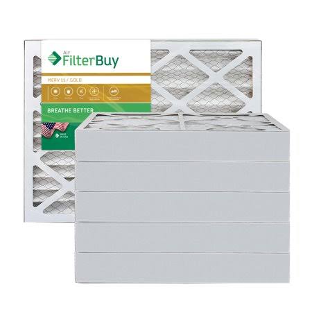18x20x4 MERV 11 Pleated AC Furnace Air Filter, Pack of 6 Z232741