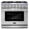36 6.0 cu. ft. Gas Range with Convection Oven in Stainless Steel U847