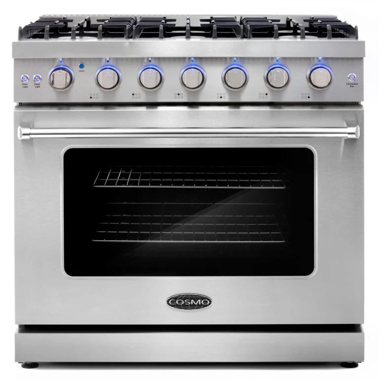 36 6.0 cu. ft. Gas Range with Convection Oven in Stainless Steel U847