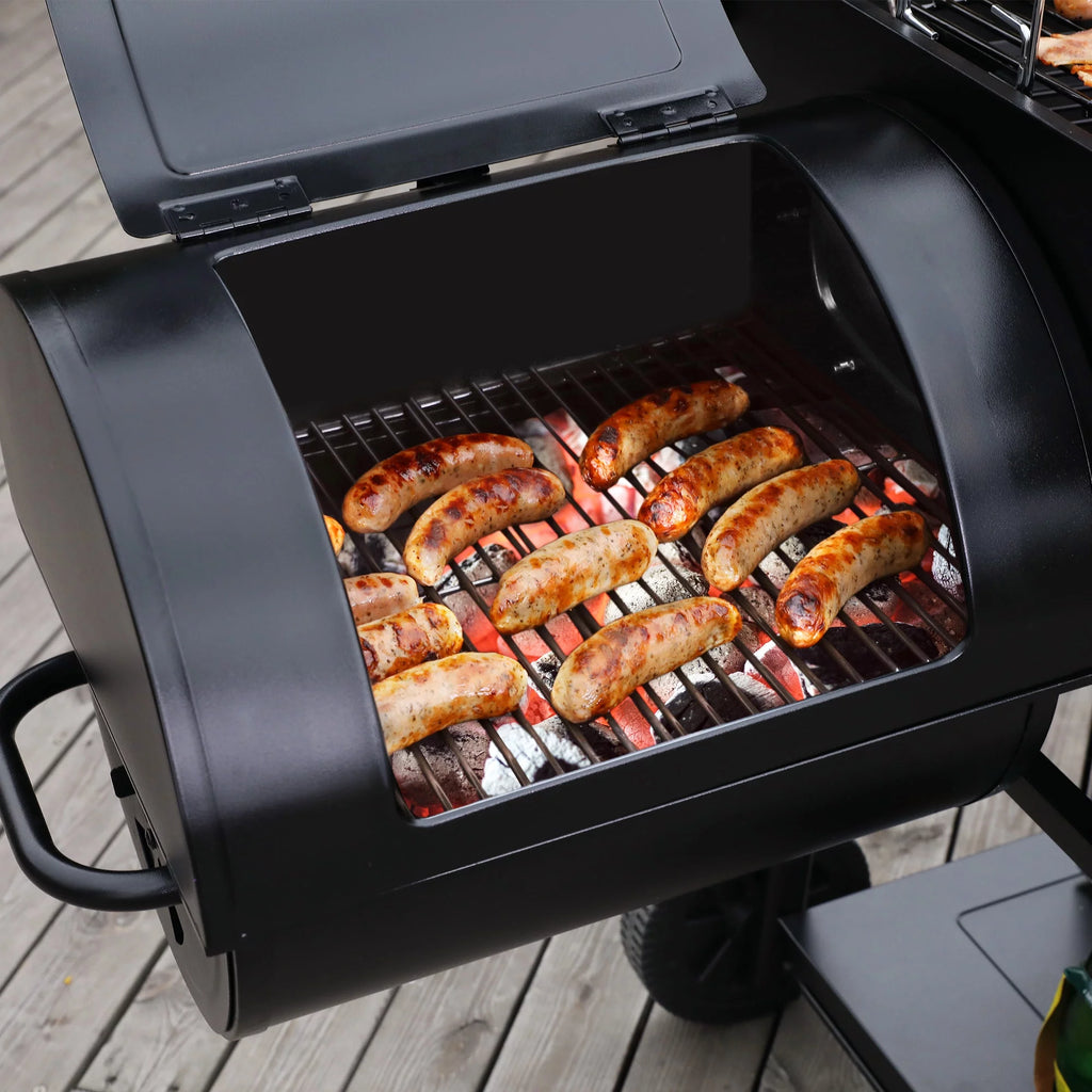 36 Charcoal Barrel Grill with Offset Smoker I539620
