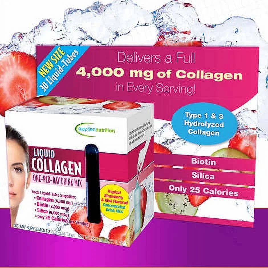 Liquid Collagen Drink Mix Tubes, 4000 Mg, 30 Ct N72816