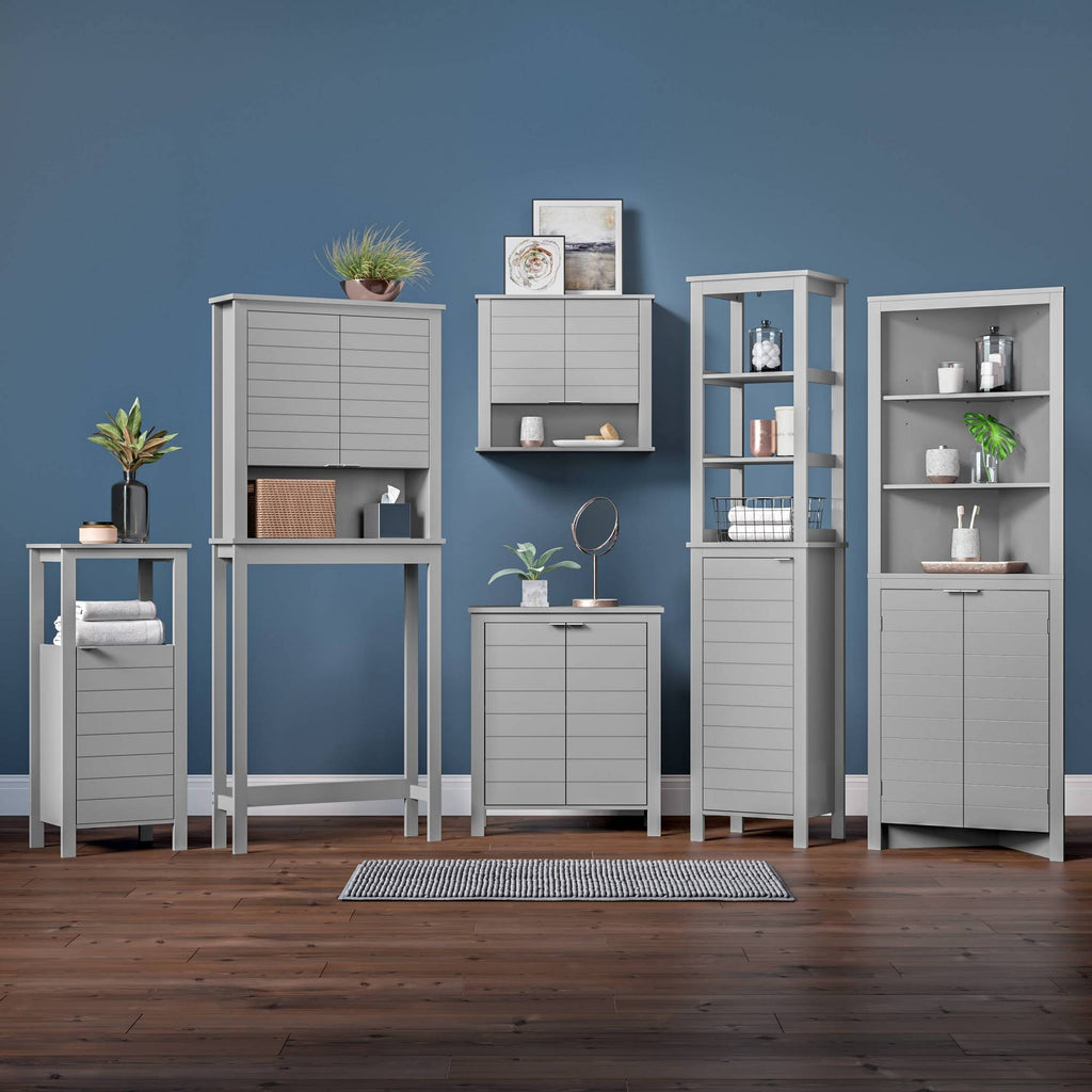 Gray Single Door Floor Cabinet L979