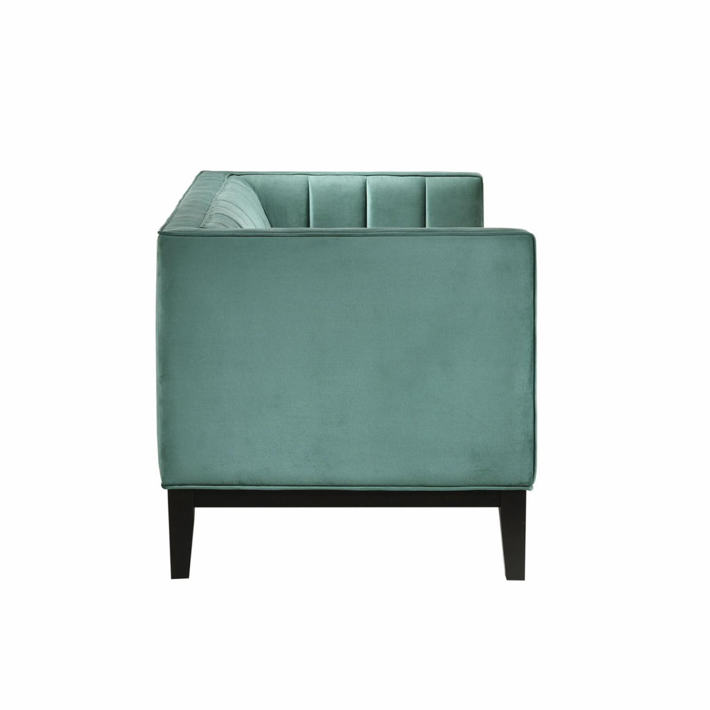 Light Grey Velvet Loveseat I717187