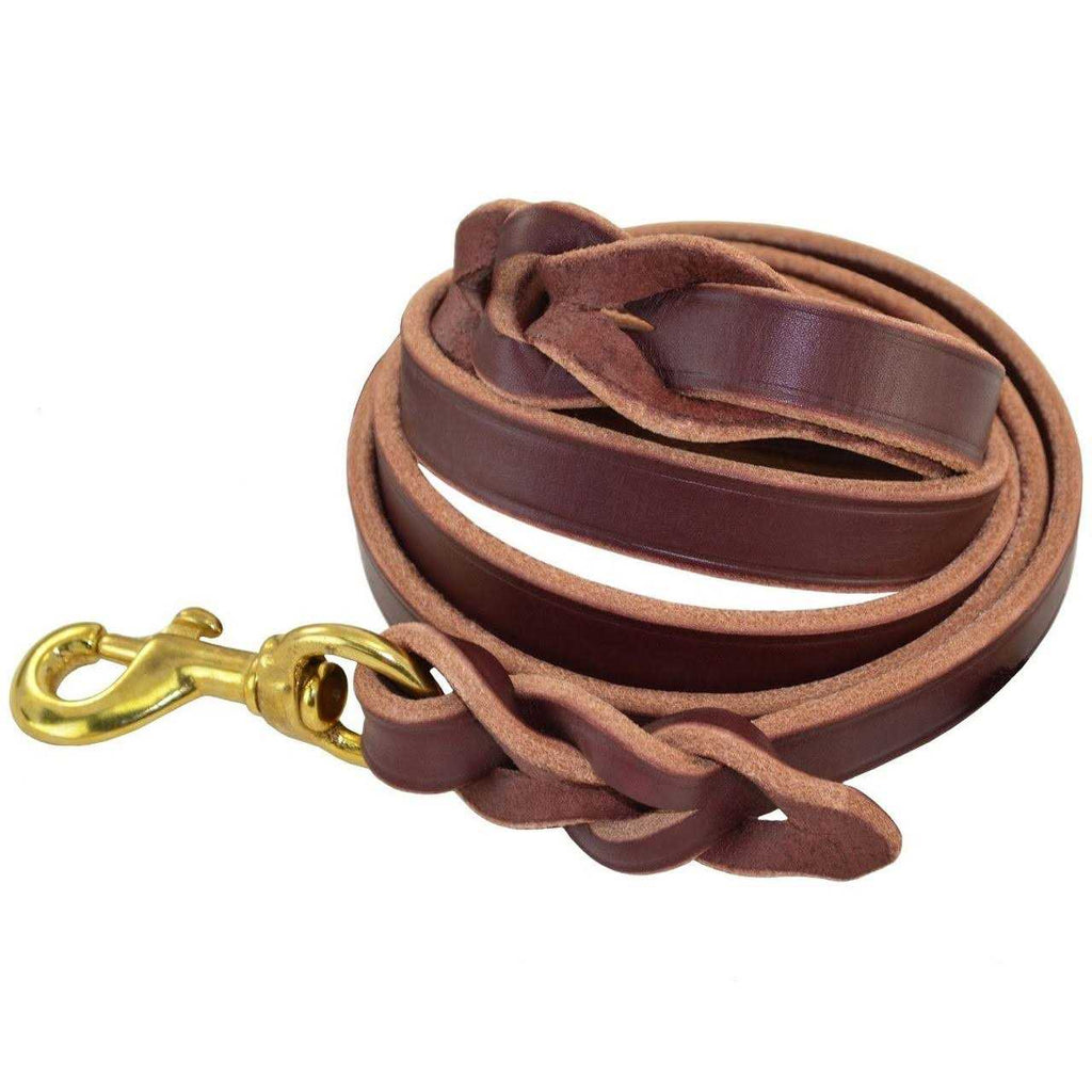 Braided Leather Leash O789