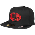 Black Red San Francisco 49ers Fitted Hat E1468