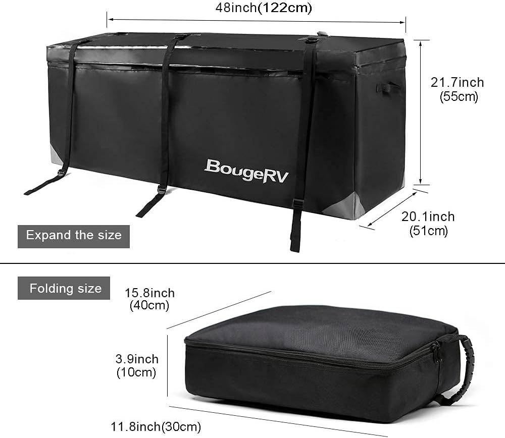 Waterproof Hitch Cargo Carrier Bag (48'' L x 20'' W x 22'' H) Q982886