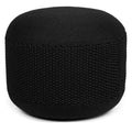Woven Knitted Indoor or Outdoor Pouf - Black H337