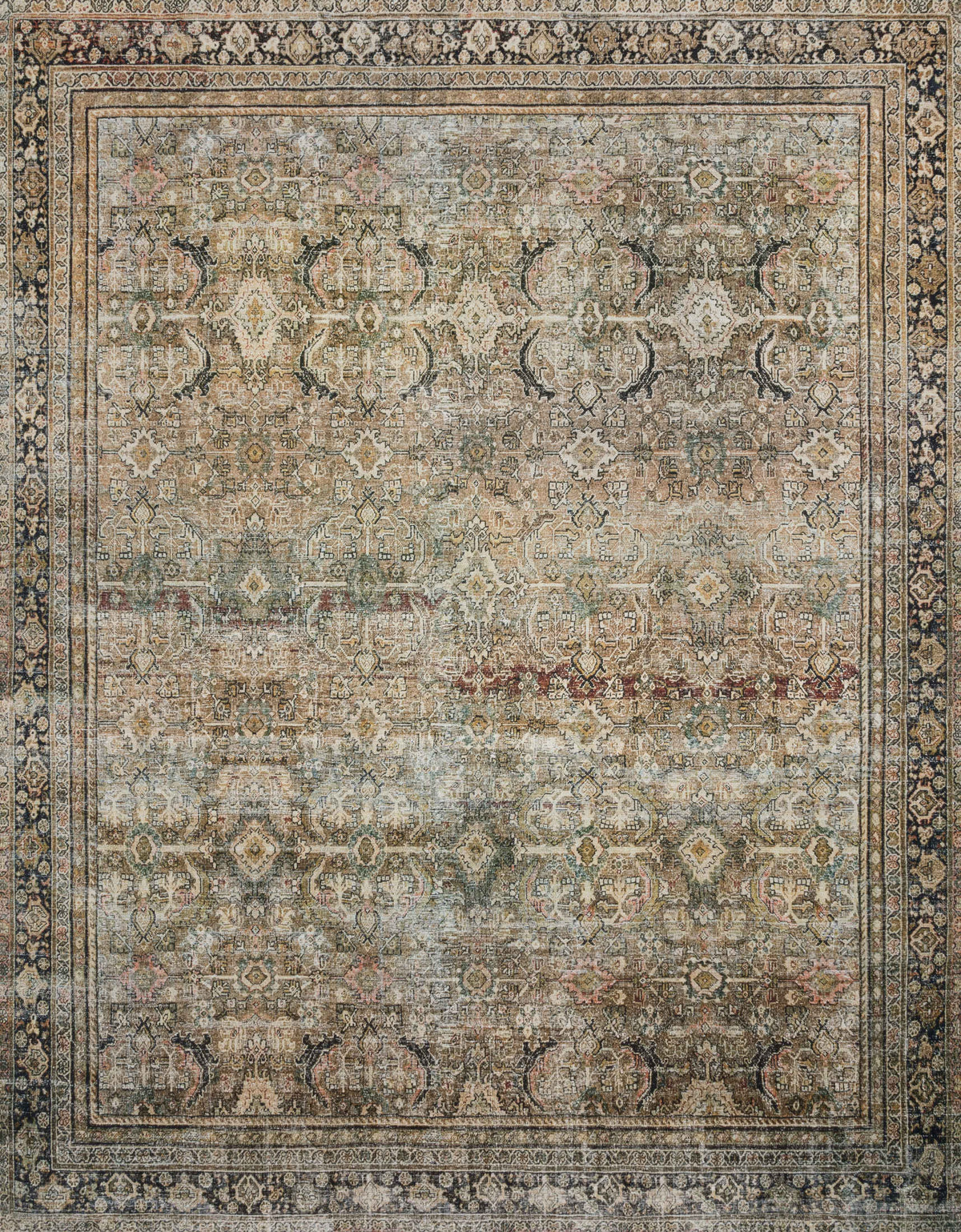 Olive Charcoal 2'0 x 5'0 Rug X731