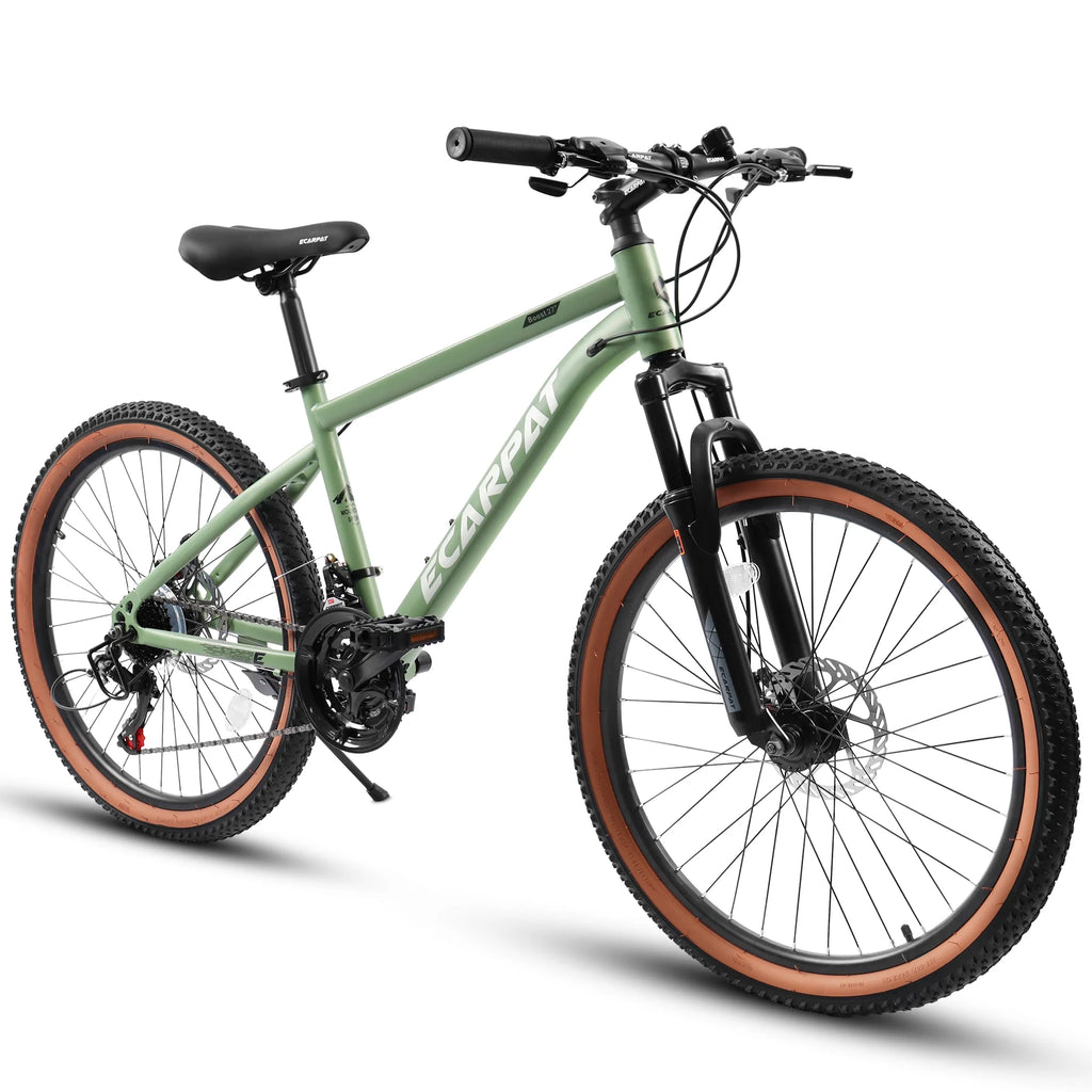 24 inch Mountain Bike Bicycle with Disc Brake, Black Y194
