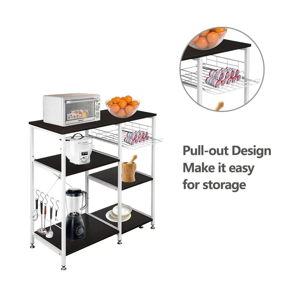 3-Tier Metal Kitchen Baker’s Rack with Hook M525160
