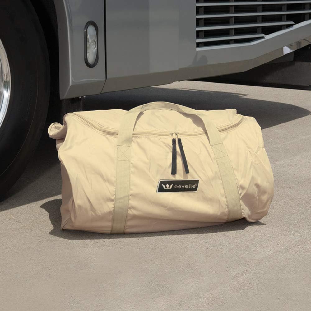 Tan Gray Waterproof Heavy Duty RV Cover R731