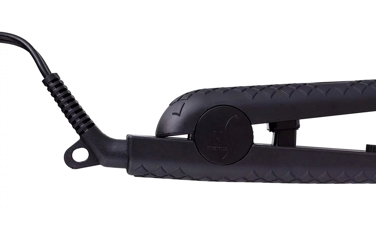 Black 1.25" Ceramic Ionic Flat Iron Hair Straightener Y196286