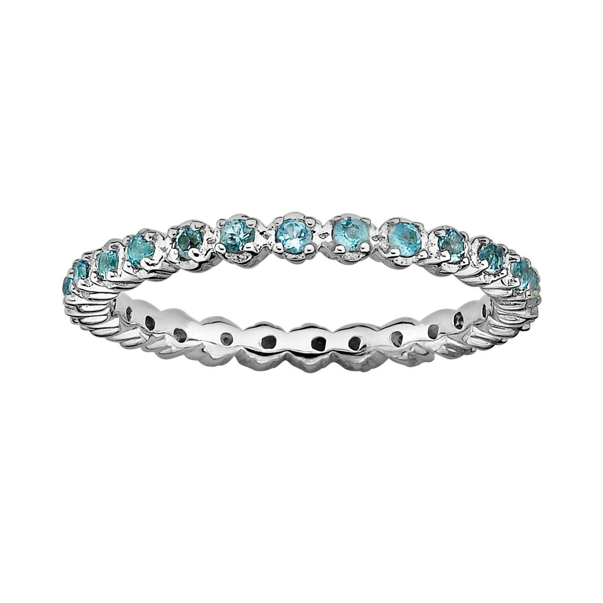 Sterling Silver Blue Topaz Ring M523477