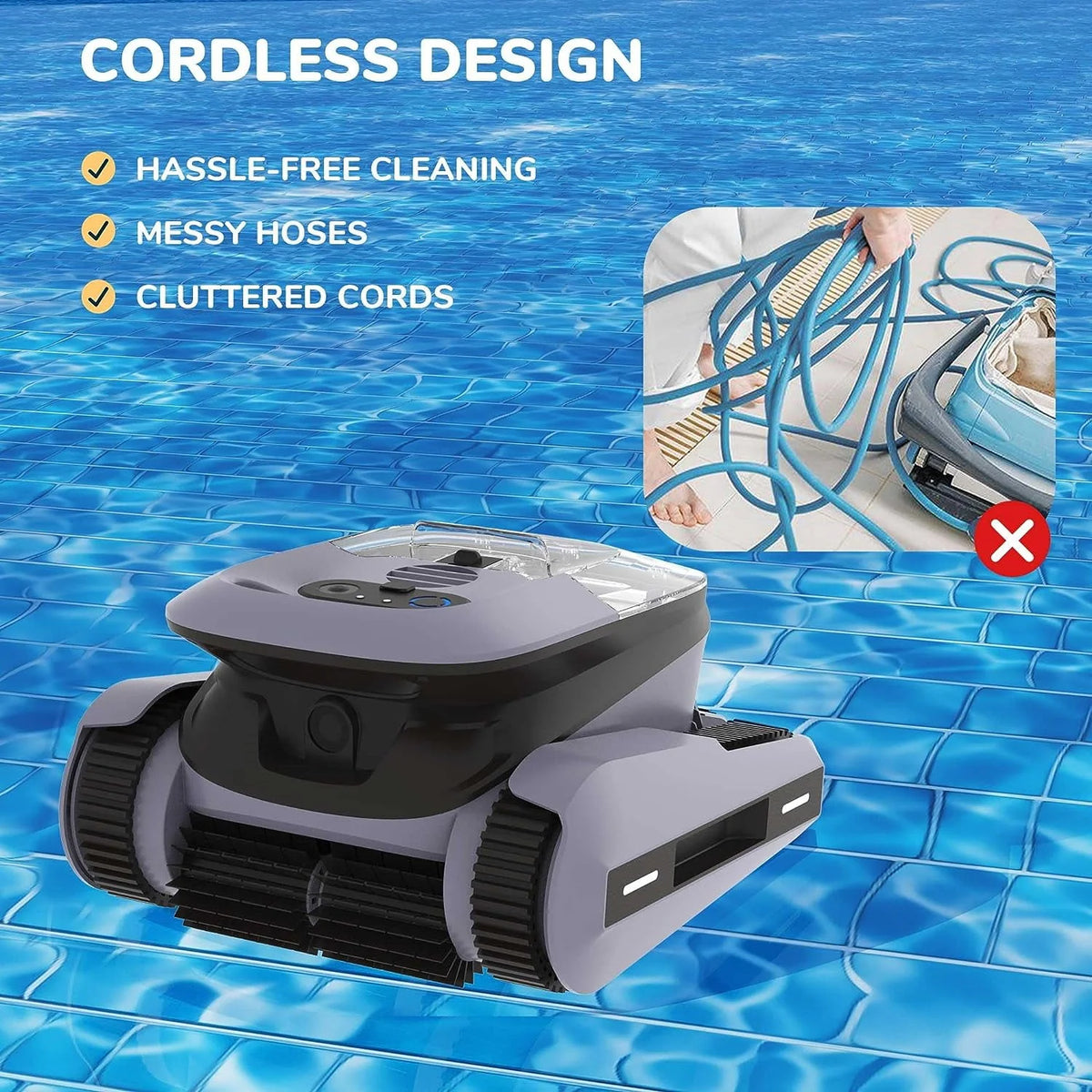 Cordless Robotic Pool Cleaner F96938
