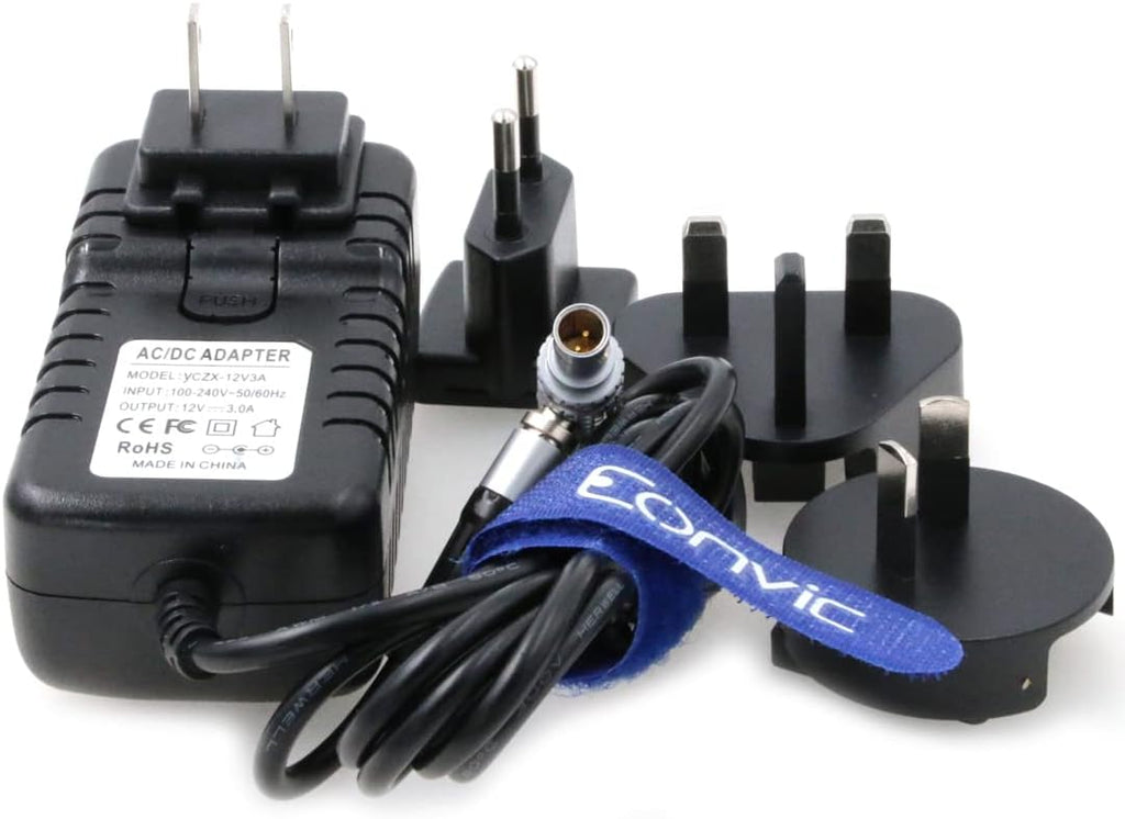 Right Angle 2 Pin to AC Power Adapter Cable with US EU Plugs O506