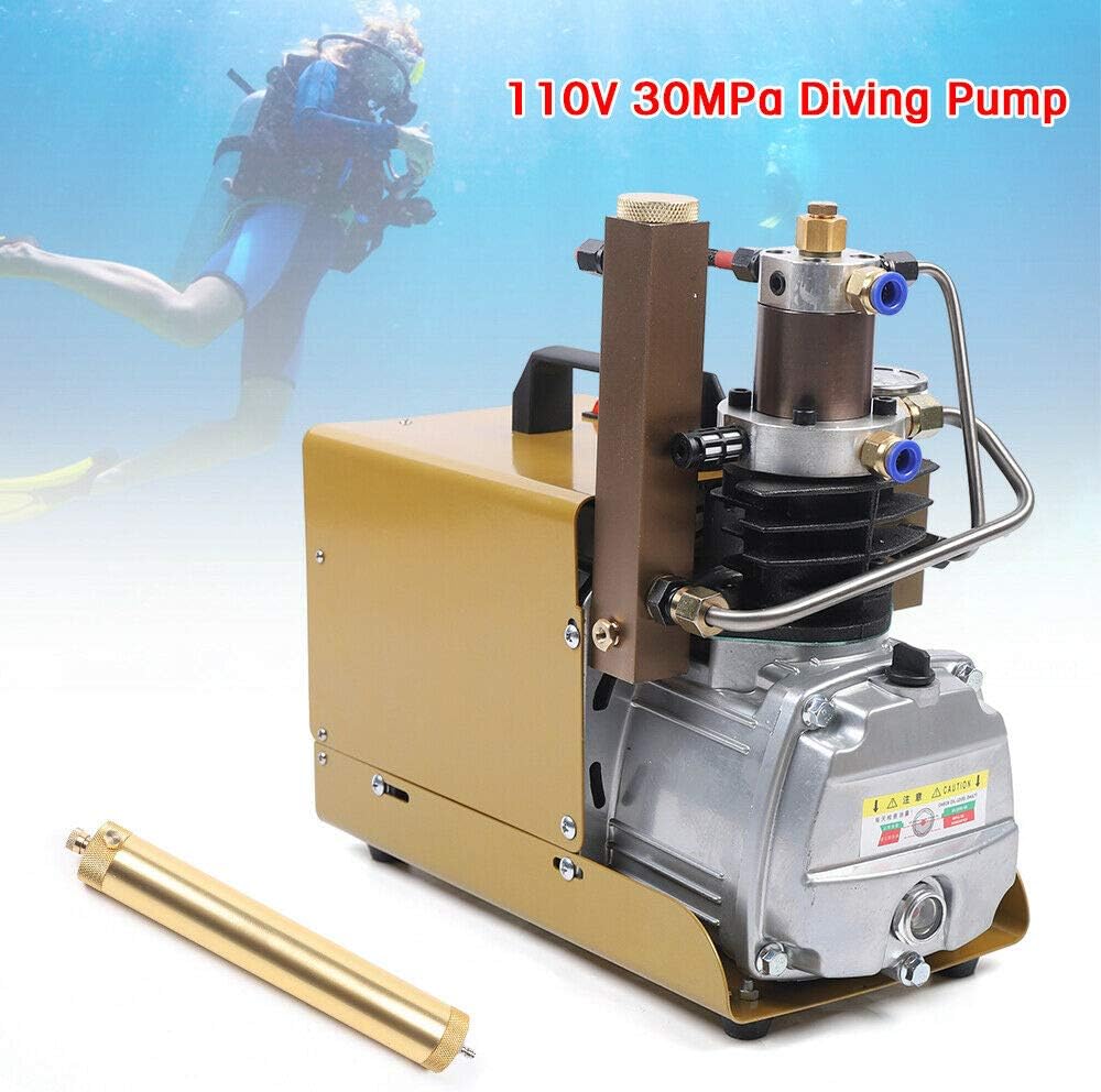 30MPA 4500PSI High Pressure Air Compressor PCP Scuba Electric Air Pump E6501