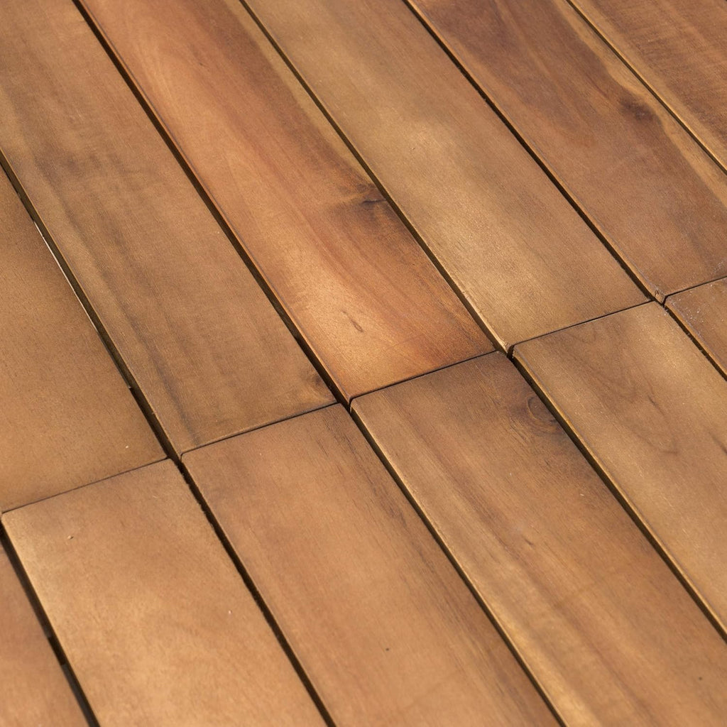 Teak Finish Acacia Wood Outdoor Dining Table D215470