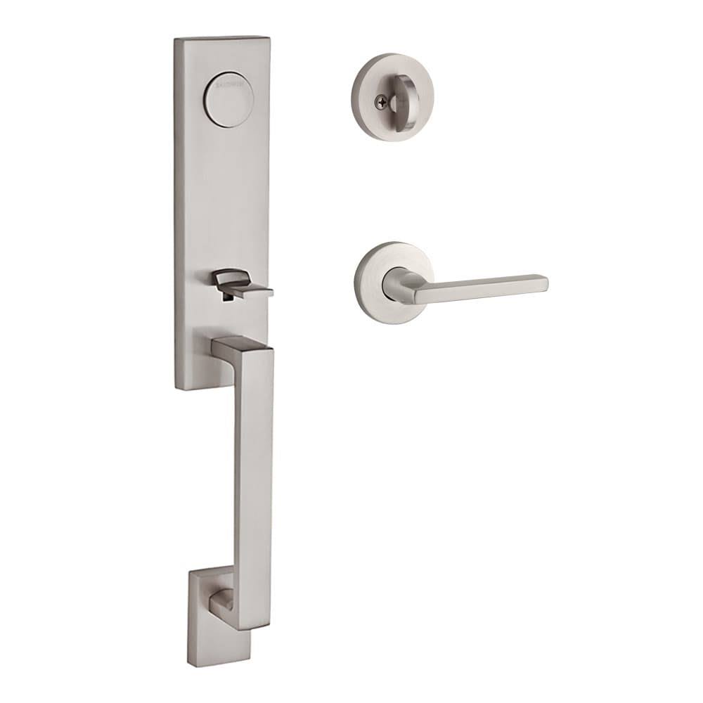 Satin Nickel Dummy Door Handleset Z921