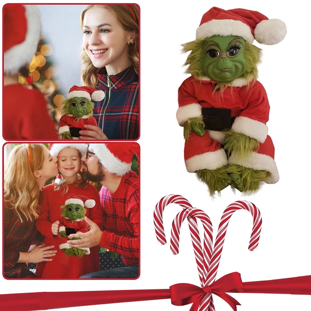 Grinch Stuffed Plush Elf Doll A4087