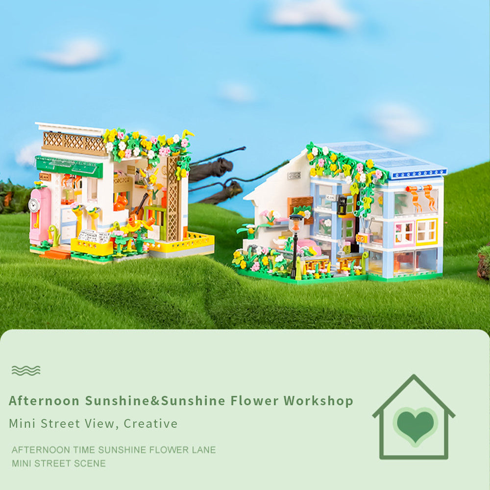 DIY Miniature Dollhouse Kit with Furniture and Flowers, 1:24 Scale J57319